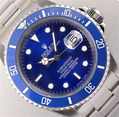 rolex submariner gebraucht blau|genuine rolex submariner.